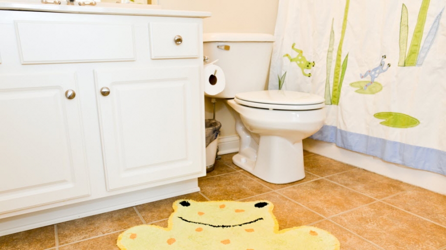Bathroom toilet and shower